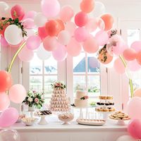 Kit de support de ballons demi-arche doré 3,3 pi x 4,9 pi avec colonne en PVC à dessus flexible pour décorations de mariage et d'anniversaire