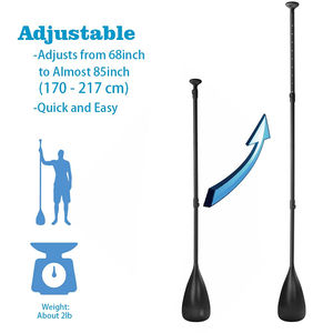 HONOR 3K 12K Karbon Fiber Ayarlanabilir Hafif Katlanabilir Kayak ve SUP Küreği Özel Renk/Logo ile - 2 Pound - Product Image 2