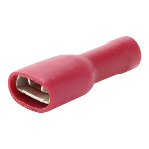 Bornier femelle isolée avec revêtement en vinyle, 6,3 mm, idéale pour les connexions électriques et les composants dans les systèmes - Product Image 1