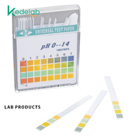 Tiras de papel de prueba de pH universales de 100 piezas para nivel de pH alcalino de ácido corporal de prueba, acuarios