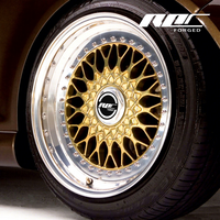 Jantes Forgées sur Mesure en 2 Pièces 18 15 16 Pouces Concaves 4x100 5x120.65 Jantes RS Forgées en 2 Pièces pour BMW E30 Golf Mk2 Jaguar XJ