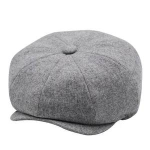 Custom Outdoor Casual Multiple Size Beret Cap Winter Warm Women Men Beret Hat 8 Panels Cap