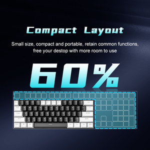 Nuevo Teclado Mecánico para Juegos de 61 Teclas, Mini, con Cable, USB, Plástico, Retroiluminación RGB, Ultracompacto para Laptop - Product Image 4