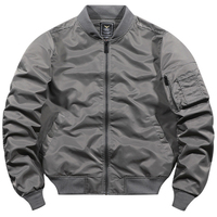 Nouveau Style Imperméable Coupe-Vent Veste Aviateur Hiver Trucker Personnalisée Grande Taille pour Hommes Blouson Bomber