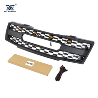 Grille avant ABS noire avec barre LED tout-terrain et lumières pour Frontier 09-21 – Pièces 4x4 très demandées