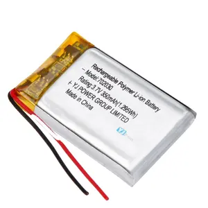 Célula Lipo Célula de Bateria de Polímero Bateria Recarregável de Iões de lítio de Inventário, Entrega Rápida 702030 Poder 400mAh 350mah 3.7V NCM YJ