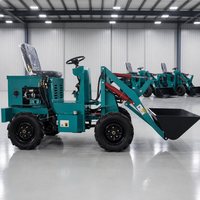 Pengiriman Gratis Mini Wheel Loader Listrik Bersertifikasi CE EPA EuroV, Compact Front End Loader untuk Penggunaan Kebun, Pertanian, dan Kota