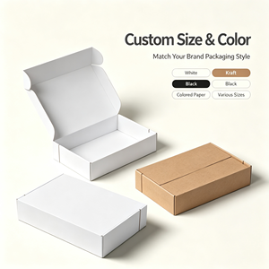 Caja de Envío Corrugada Impresa Personalizada, Directo de Fábrica, Reciclable, Plegable, con Logotipo Personalizado para Ropa y Cosméticos - Product Image 1