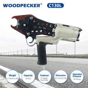 Woodpecker C130 LJ Pneumatique Hog Ring Gun 11 Gauge Easy Carry Air C Ring Plier pour Cages à fil, <span class=keywords><strong>Gabion</strong></span> - Product Image 3
