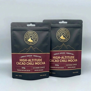 Pochette à fermeture éclair en papier d'aluminium pour <span class=keywords><strong>poudre</strong></span> alimentaire debout en plastique refermable personnalisé Sacs en mylar kraft - Product Image 3