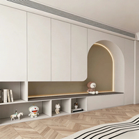 Unité Tatami Contemporaine Personnalisée, Lignes Simples et Épurées, Grande Capacité de Rangement, Panneau Écologique Sûr
