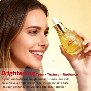 Suero de Vitamina C al por Mayor de 30 ml, <span class=keywords><strong>Iluminador</strong></span>, Aclarante e Hidratante, Niacinamida, Ceramida, Ácido Hialurónico, Fortalece la Barrera Cutánea - Product Image 2