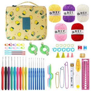 Juego <span class=keywords><strong>de</strong></span> hilo <span class=keywords><strong>de</strong></span> <span class=keywords><strong>ganchillo</strong></span> TPR con mango azul transfronterizo, herramienta <span class=keywords><strong>de</strong></span> tejer hecha a mano DIY con embalaje <span class=keywords><strong>de</strong></span> bolsa <span class=keywords><strong>para</strong></span> <span class=keywords><strong>principiantes</strong></span> - Product Image 2