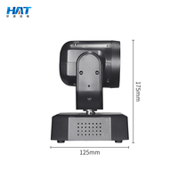 HAT Bandes LED Rouge/Vert 20W Mini Projecteur Stroboscopique Laser Lumière de Fête Disco avec Contrôle DMX512 pour Soirées DJ