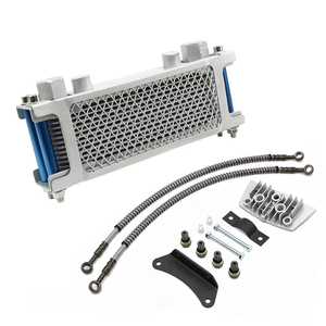Set Radiator Sistem Pendingin Oli <span class=keywords><strong>Motor</strong></span> Aluminium Berkinerja Tinggi 140cc/125cc Mesin Horizontal Dirt Pit Monkey <span class=keywords><strong>Bike</strong></span> - Product Image 6
