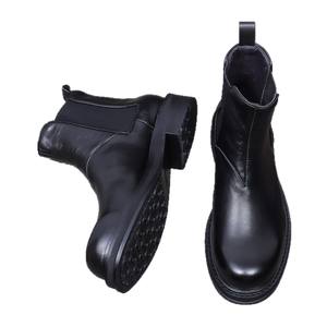 Nouvelles chaussures tendance pour hommes, bottes en cuir de vache pour hommes, bottes courtes, chaussures habillées pour hommes, durables et antidérapantes, bottes d'automne - Product Image 2