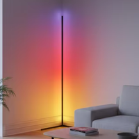 Lámparas de Pie de Esquina Inteligentes LED RGB Modernas para Decoración del Hogar con Clasificación IP65 Iluminación Interior con Soporte y Luz Decorativa