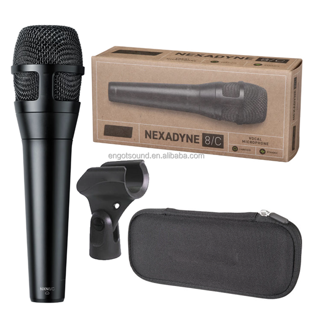 NEXADYNE 8/C Supercardioid Dynamic Vocal Microphone for Professional Live Vocal Performance with Mic Clip and Carrying Case