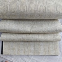 Rideaux occultants en tissu de lin brodé beige naturel, bloquant une partie de la lumière, de haute qualité