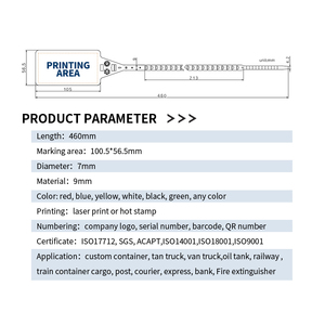 Joints en plastique JCPS102, joint rapide à retrait, avec grand drapeau - Product Image 2