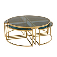 Table de chevet en métal avec Base en acier brillant, plateau en verre moderne pour chambre à coucher, personnalisé pour hôtel, offre spéciale