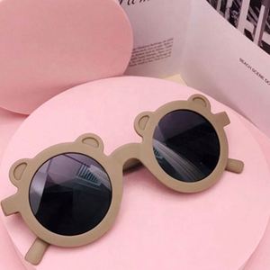 Newest Lovely Hot Selling <b>Cute</b> Boys Girls Children Sunglasses <b>Bear</b> Shaped Frame Sunglasses UV400 Round Kid Sunglasses 2021 - Product Image 5