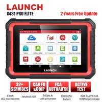 [Versión UE/Reino Unido] Nuevo lanzamiento X431 PRO ELITE Auto Sistema completo Herramientas de diagnóstico de automóviles CAN FD Active Tester OBD2 Escáner