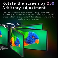 Eimio - Extensor de Pantalla Portátil IPS de 14 Pulgadas para Laptop, Triple Monitor, 1920x1080, 16:9, 60Hz, Plug and Play, para Negocios, OEM