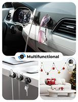 Organizador de Cables LISEN, Paquete de 6, con Soporte Magnético Resistente para Cables, para el Tablero del Automóvil, Accesorios de Escritorio y Gestión de Cables en el Hogar y la Oficina