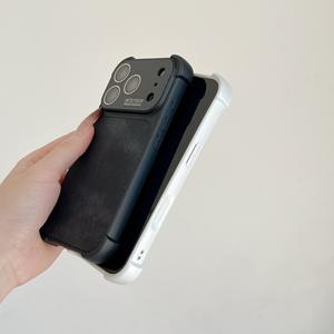 Coque de téléphone tendance haut de gamme en TPU et denim, couleur unie, anti-chute avec protection des coins pour <span class=keywords><strong>iPhone</strong></span> 17 Air 16 15 <span class=keywords><strong>Pro</strong></span> <span class=keywords><strong>Max</strong></span> - Product Image 5