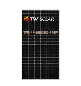 Panneau solaire monocristallin TW Solar 650W-670W, panneau bifacial de type P, 132 cellules, TWMPF-66HD 665W PERC Tongwei <span class=keywords><strong>Photovolt</strong></span> - Product Image 1