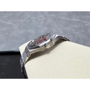 Reloj mecánico impermeable de súper calidad, 39 mm, movimiento de fábrica, titanio, rojo, 8.5 mm - Product Image 3