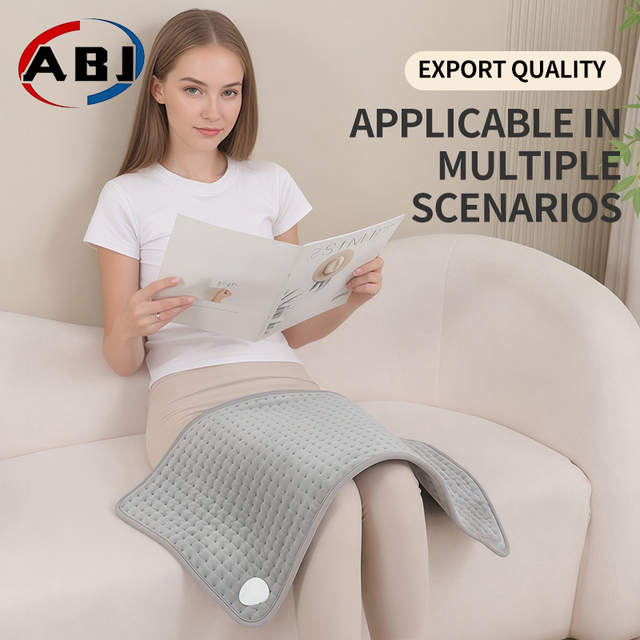 Best Sell Grey Washable Winter Overheat Protection Electric Heating Pad with Digital Control for Household Use