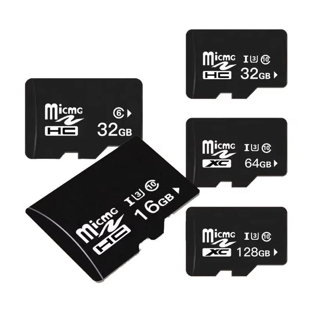Ceamere Plastic Memory Card 1GB-1TB MP3 Compatible CLASS10/U1/A1 Black/Blue CM-QUNC