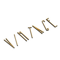 Lettres en laiton personnalisées avec base en bois massif, plaque de porte murale vintage, signalétique de logo OEM ODM sur mesure