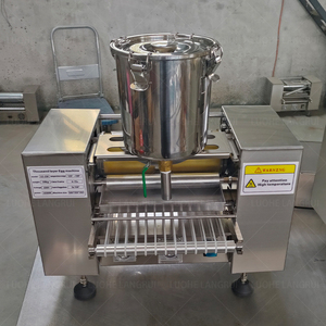 <span class=keywords><strong>Machine</strong></span> automatique de fabrication de croûte de gâteau avec presse à crêpe à fond plat - Product Image 5