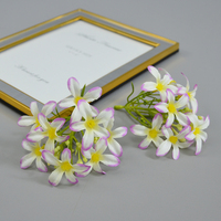 Guirlande de fleurs de lys en soie artificielle, style moderne, faite à la main, décoration de gâteau, fête à domicile, mariage, fête des mères, respectueuse de l'environnement