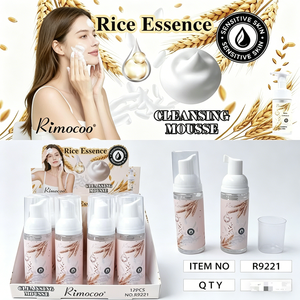 Rimocoo <span class=keywords><strong>Mousse</strong></span> Detergente all'Essenza di Frutta e Riso, Ciliegia e Fragola, Detergente Schiumogeno per il Viso per Pelli Sensibili - Product Image 4