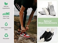 Lot de 12 sacs désodorisants pour chaussures au charbon de bambou purifiant l'air activé absorbeur d'odeurs pour salle de sport voiture placard pour animaux de compagnie éliminateur d'odeurs