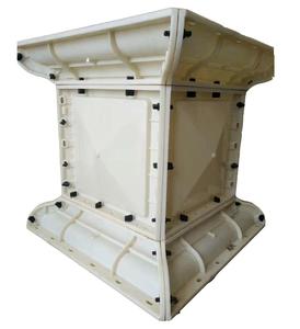 Decorative Concrete <strong>Column</strong> Mounted Pedestal Pillar <strong>Base</strong> Mold - Product Image 2