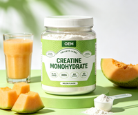 Créatine monohydrate en poudre OEM 300g Haute pureté Complément alimentaire pour adultes Croissance musculaire Énergie Soutien immunitaire Sans saveur