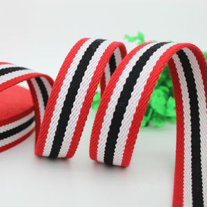 Sac de toile avec sangle en <span class=keywords><strong>coton</strong></span> <span class=keywords><strong>sergé</strong></span>, 2 mètres de <span class=keywords><strong>30mm</strong></span> de large et épais, rayures intercalaires, décoration pour chaussures et chapeaux - Product Image 6