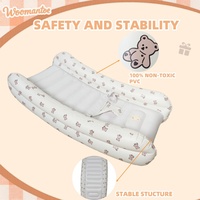 Lit de voyage gonflable pour tout-petits, pare-chocs de sécurité, chaise berçante, matelas pneumatique portable pour chambre et salle de bain, design minimaliste
