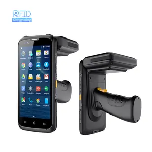 Lecteur RFID portable avec 5.5 pouces Android 11 9000mAh longue portée UHF Impinj E710 prix d'usine Interface WiFi USB NFC