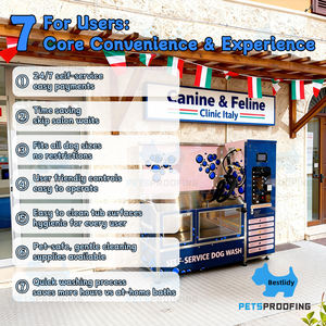 Estación de Lavado de Lujo para Perros con Doble Bañera y Dispensador de Premios, Máquina de Baño de Autoservicio para Mascotas en Tiendas de Cuidado Canino - Product Image 3