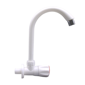 Fournisseur chinois de robinets en plastique, robinet de cuisine blanc au design moderne, robinet d'eau en PP 1/2 pouce - Product Image 5