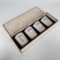 Maßgeschneiderte Stark Duftende Großhandels-Natursojawachs Private Label Luxus-Duftkerzen Geschenkset Glaskerze Mit Geschenkbox