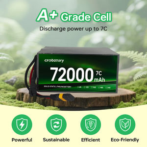 بطاريات الطائرات بدون طيار ذات الحالة الصلبة 18S 6S 24S ، 12 مللي أمبير في الساعة ، مناسبة للطائرات بدون طيار الزراعية FPV. - Product Image 2