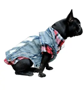 Manufacturer Wholesale Hot Sale Autumn and winter Warm Dog Denim coat Pet Cowboy Vest windproof Dog Clothes Sport