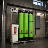 Adoucisseur d'eau intelligent à économie d'espace 1,0T-1,5T/H à 3 étapes en PRV avec certification CE pour tour de refroidissement industrielle